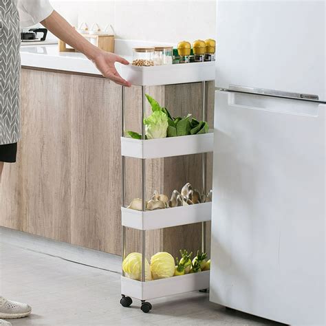 narrow rolling kitchen cabinet steel|narrow rolling storage shelves.